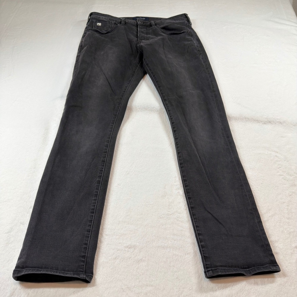 Scotch & Soda Ralston Jeans Mens 35x31 Faded Black Amsterdams‎ Blauw Slim Good